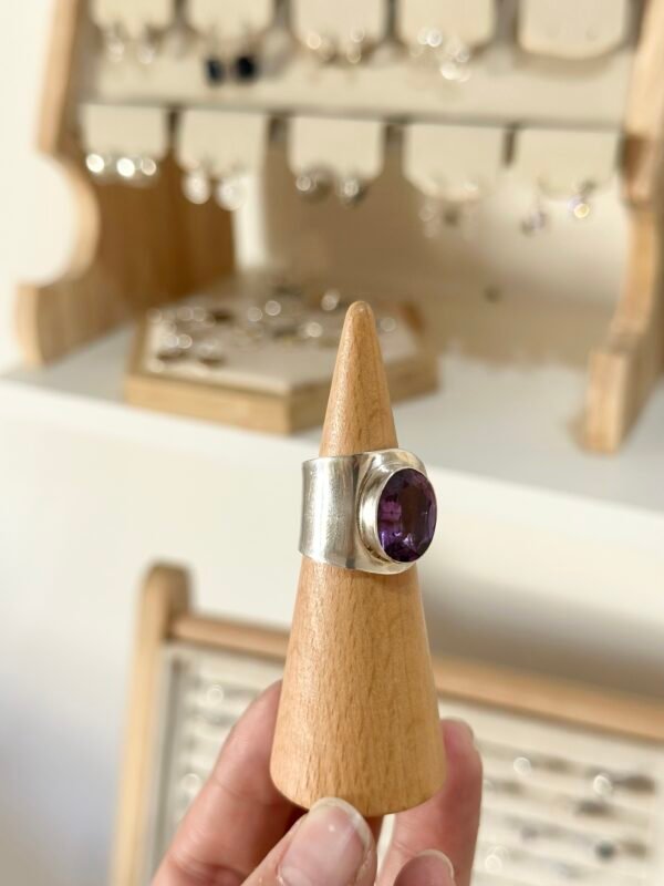 Anillo Amatista Regulable - Imagen 2