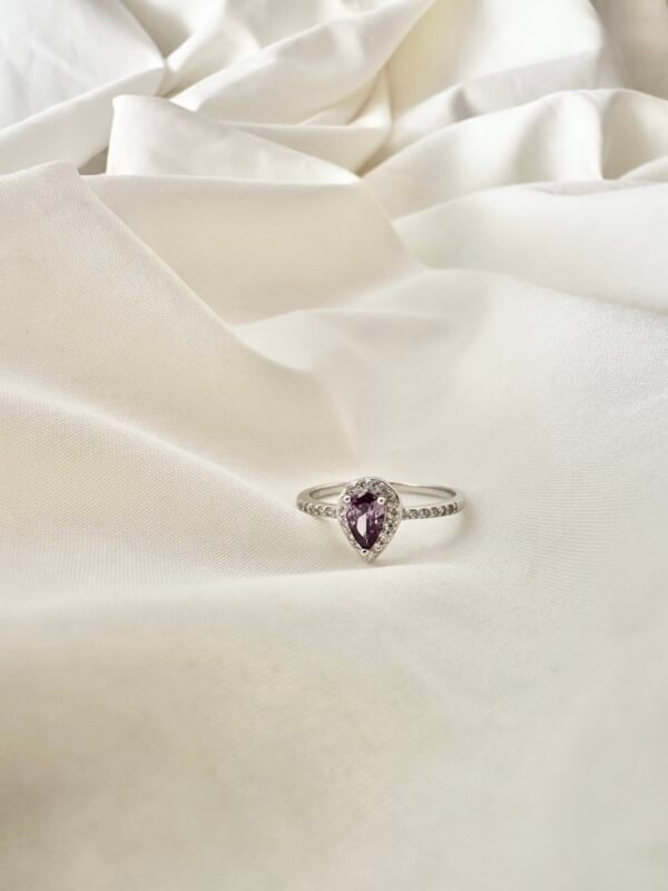 Anillo Gota Amatista