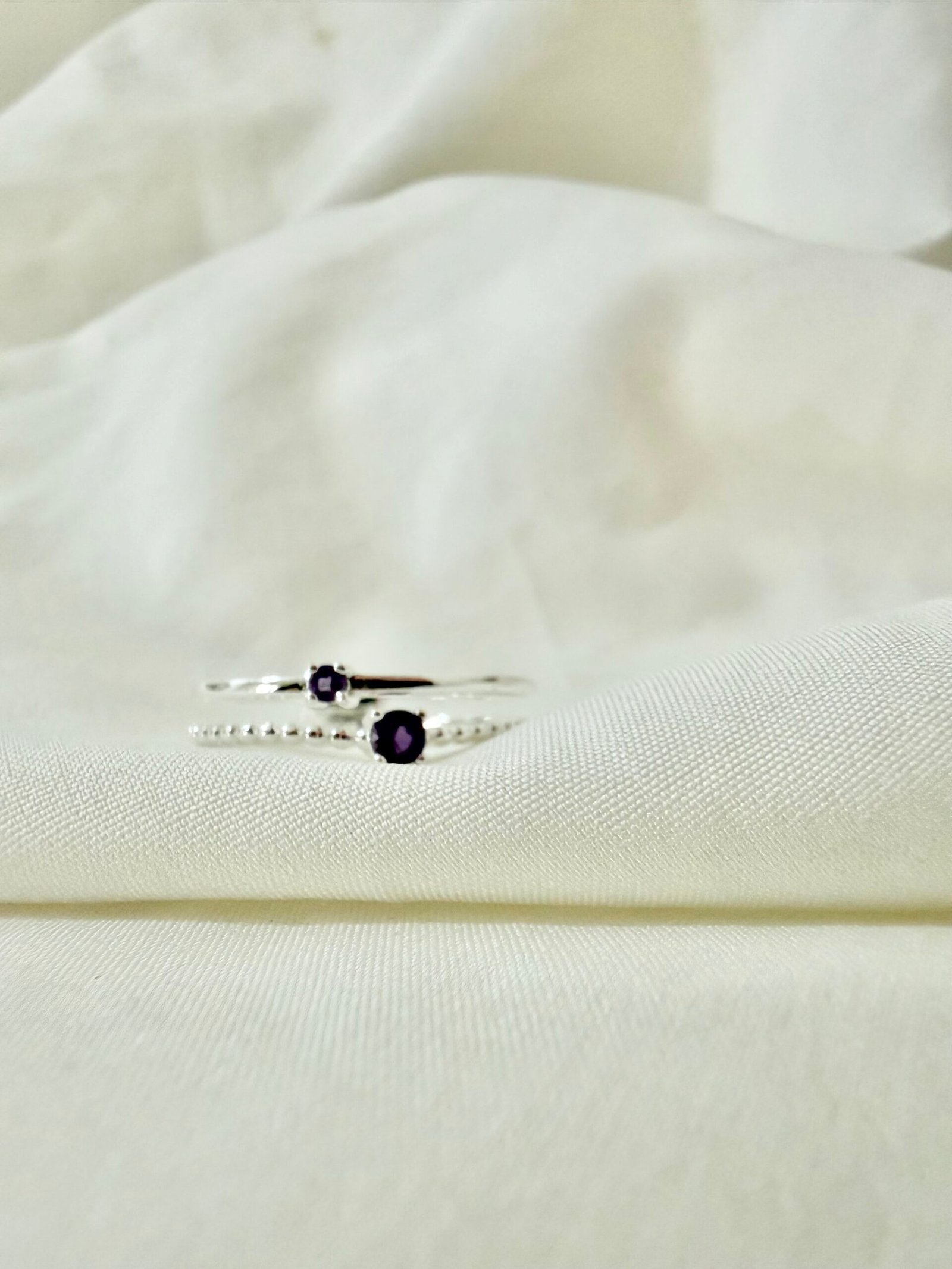 Anillo Amatista Dos Minis - Imagen 3